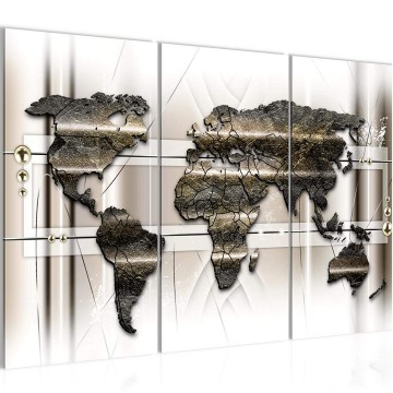 Canvas schilderij wereldkaart 101 130 x 80 cm 5131