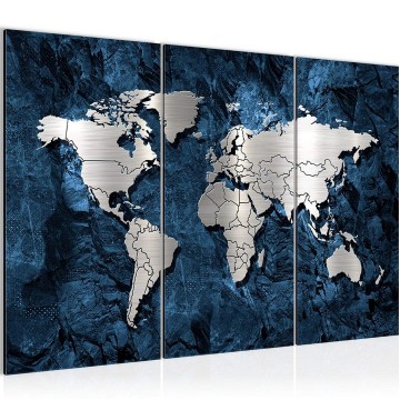 Canvas schilderij wereldkaart 11 130 x 80 cm 107331