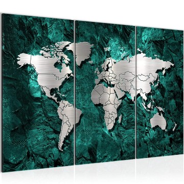 Canvas schilderij wereldkaart 12 130 x 80 cm 107331