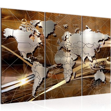 Canvas schilderij wereldkaart 14 130 x 80 cm 106831