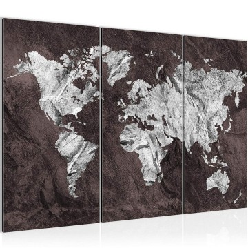 Canvas schilderij wereldkaart 32 130 x 80 cm 002931