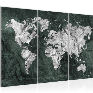 Canvas schilderij wereldkaart 33 130 x 80 cm 002931