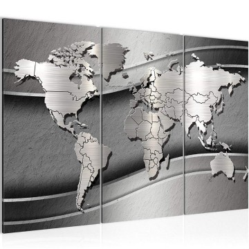 Canvas schilderij wereldkaart 62 130 x 80 cm 107531