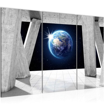 Canvas schilderij z wereldbol 1 130 x 80 cm 011831