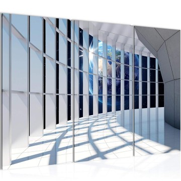 Canvas schilderij z wereldbol 3 130 x 80 cm 011831