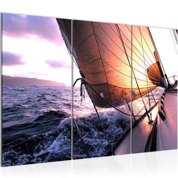 Canvas schilderij zeilboot 1 130 x 80 cm 600931