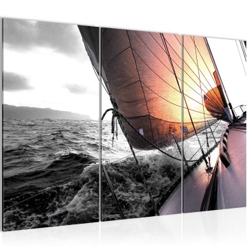 Canvas schilderij zeilboot 2 130 x 80 cm 600931