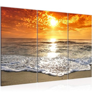 Canvas schilderij zonsondergang 5 130 x 80 cm 600031