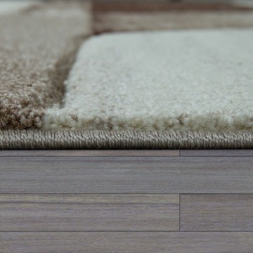 Ee modern tapijt geometrisch bruin 2