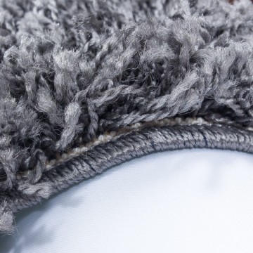 Hoogpolig shaggy tapijt Lichtgrijs