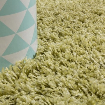 Hoogpolig shaggy tapijt pastel groen 3