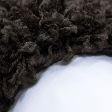 Hoogpolig shaggy tapijt Zwart