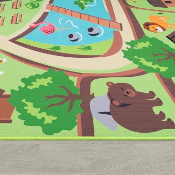 Kinderkamer tapijt dierentuin bino 02