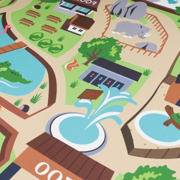 Kinderkamer tapijt dierentuin bino 03