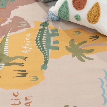Kinderkamer tapijt wereldkaart bino 14