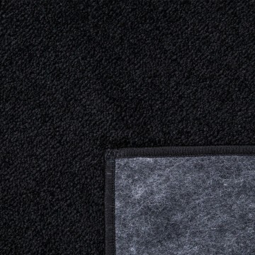 Laagpolig tapijt zwart rechthoek 04 10 395 1 2i12