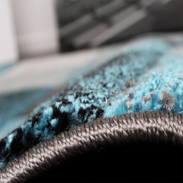 Modern designer tapijt blauw 102