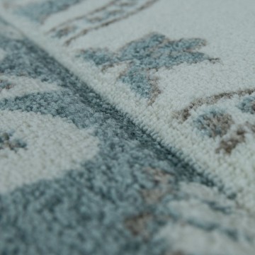 Modern designer tapijt blauw 105