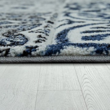 Modern designer tapijt blauw 11