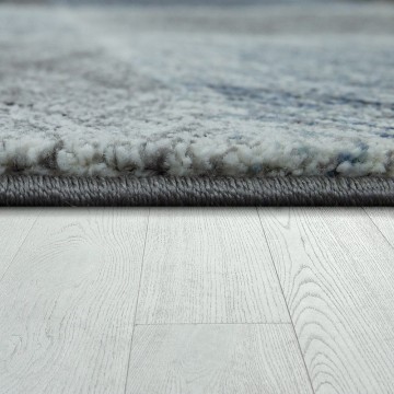 Modern designer tapijt blauw 14