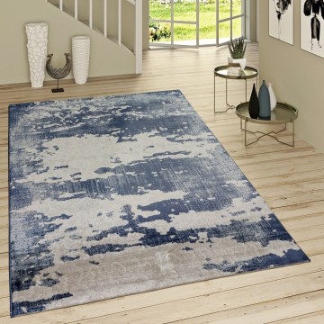 Modern designer tapijt blauw 25