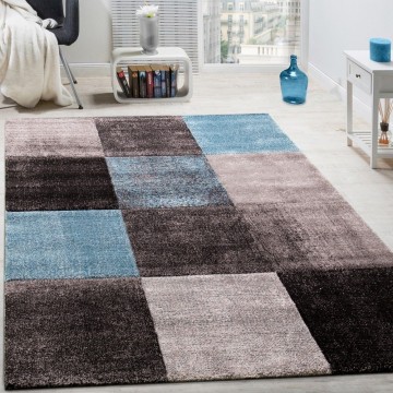 Modern designer tapijt blauw 7