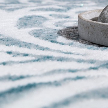 Modern designer tapijt blauw 78