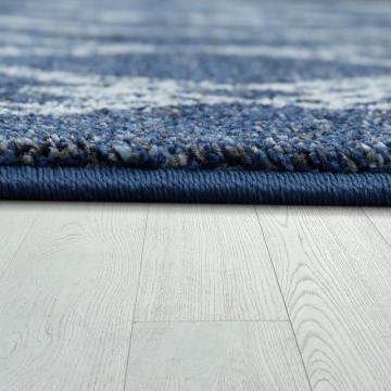 Modern designer tapijt blauw 8 0