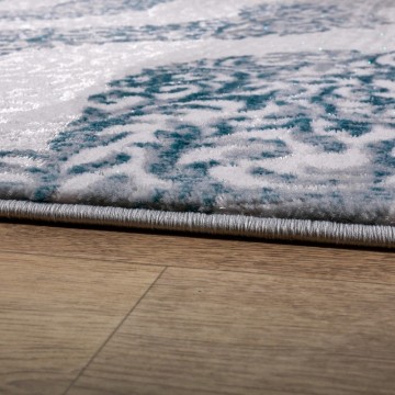 Modern designer tapijt blauw 83