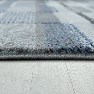 Modern designer tapijt blauw 92