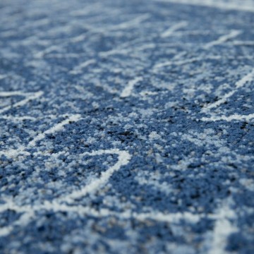 Modern designer tapijt blauw 99