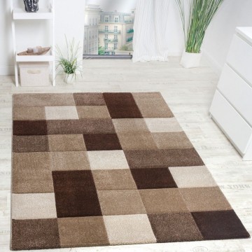 Modern designer tapijt bruin 100