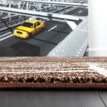 Modern designer tapijt bruin 12