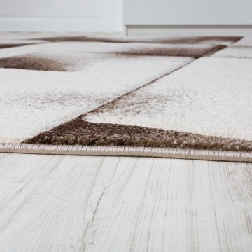 Modern designer tapijt bruin 5
