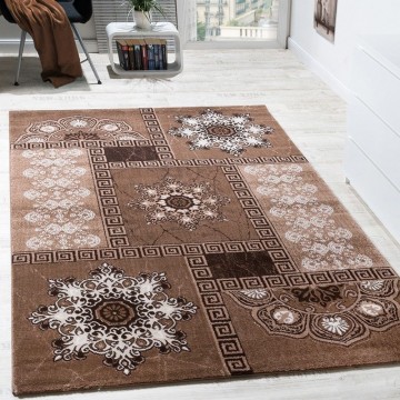 Modern designer tapijt bruin 7