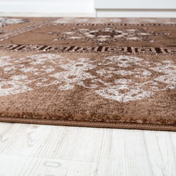 Modern designer tapijt bruin 8