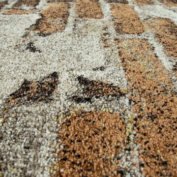 Modern designer tapijt bruin 84