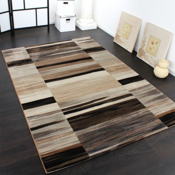 Modern designer tapijt bruin 88