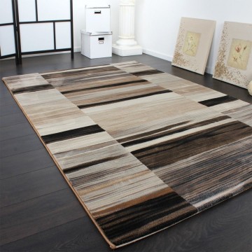 Modern designer tapijt bruin 89