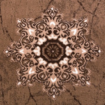 Modern designer tapijt bruin 9