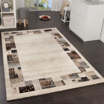 Modern designer tapijt bruin 91