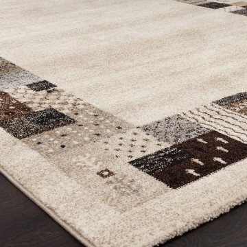 Modern designer tapijt bruin 93