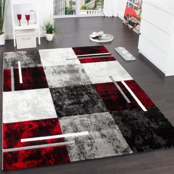 Modern designer tapijt rood 34
