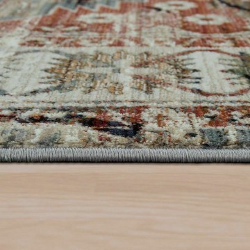 Modern designer tapijt used look bunt 111