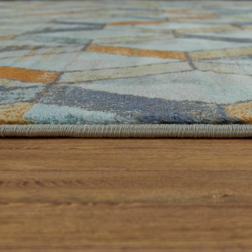 Modern designer tapijt used look bunt 8