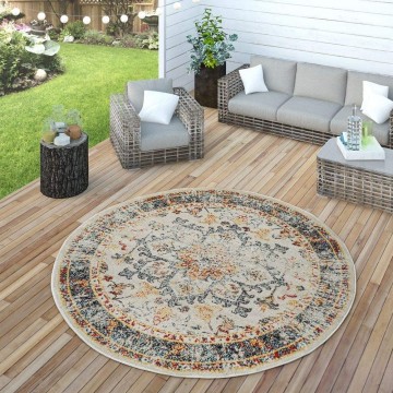 Modern designer tapijt used look orient rond 16 11135