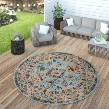 Modern designer tapijt used look orient rond 4 11136