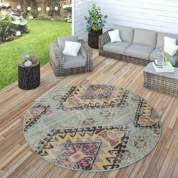 Modern designer tapijt used look orient rond 8 11133