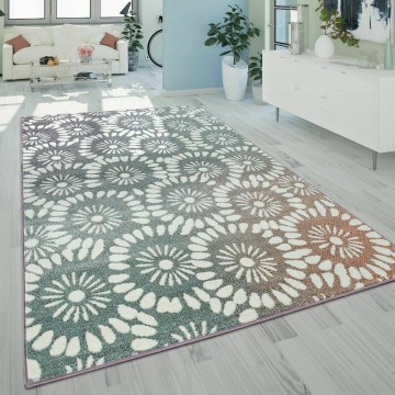 Modern designer tapijt z bloemen 1