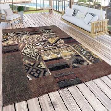 Modern tapijt akoestisch bruin 1